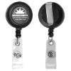 Picture of 30” Cord Round Retractable Badge Reel and Badge Holder with Metal Slip Clip Attachment