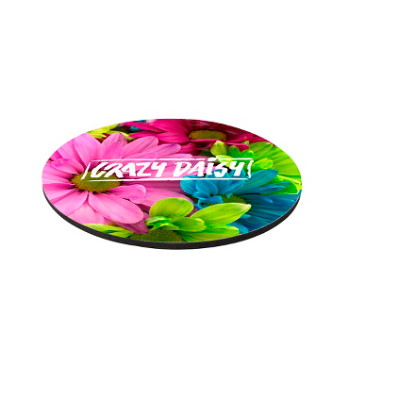 Picture of 8\" Round 1/4\" Thick Full Color Soft Mouse Pad