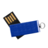 Picture of Aluminum Swivel USB Flash Drive with Small Key Ring- 4 GB