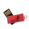 Picture of Aluminum Swivel USB Flash Drive with Small Key Ring- 8 GB