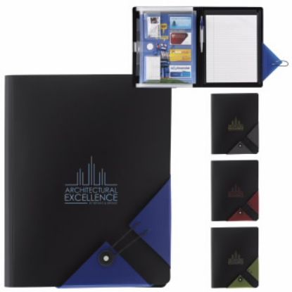 Picture of Bermuda Polypro FileFolio Padfolio Journal - 10-1/2\"w x 13\"h x 1\"d