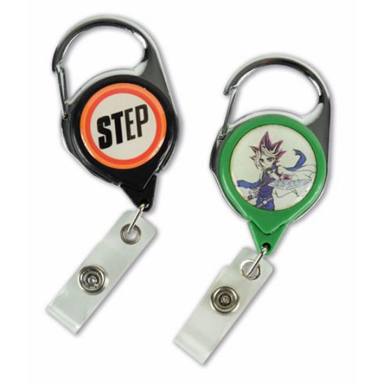 Picture of Carabiner Retractable Badge Reel with No-Twist