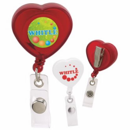 Picture of Caring Heart Retractable Badge Holder