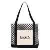 Picture of Curved Diamond Canvas Tote Bag