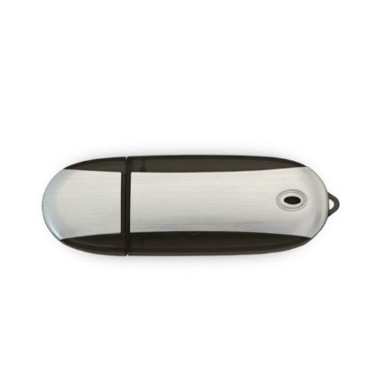 Picture of Lemont Brushed Aluminum Oval USB Flash Drive- 8 GB