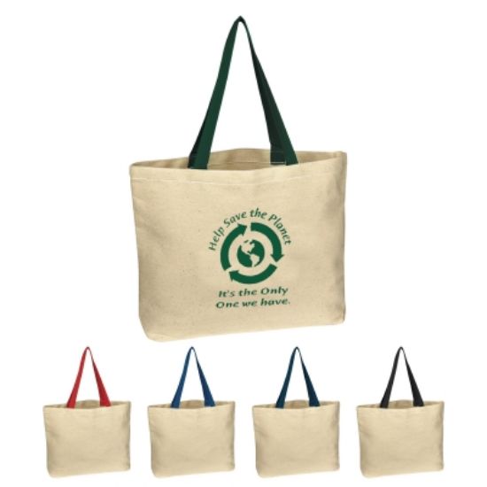 Picture of Natural Cotton Canvas Tote Bag