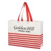 Picture of Non-Woven Horizontal Stripe Tote Bag