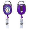 Picture of  \"Oberlin Pi\" 30” Cord Photoimage ® Full Color Imprint* Retractable Carabiner Style Badge Reel And Badge Holder (Patent D539,122)