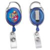 Picture of  \"Oberlin Pi\" 30” Cord Photoimage ® Full Color Imprint* Retractable Carabiner Style Badge Reel And Badge Holder (Patent D539,122)