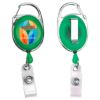 Picture of  \"Oberlin Pi\" 30” Cord Photoimage ® Full Color Imprint* Retractable Carabiner Style Badge Reel And Badge Holder (Patent D539,122)