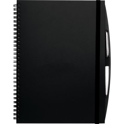 Picture of Premier Leather Large Spiral JournalBook™ - 10\" H X 0.5\" D X 7.75\" W