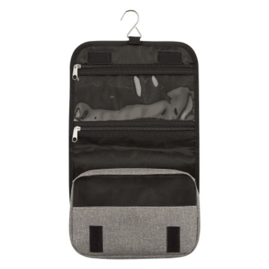 Picture of Heathered Hanging Toiletry Bag/Pouch