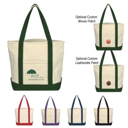 Picture of Small Heavy Cotton Canvas Boat Tote Bag