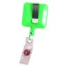 Picture of Square Badge Reel W/ Fixed Bulldog Clip