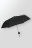 Budget – Mini Folding Black Folding Umbrella with logo – 42" arc 
