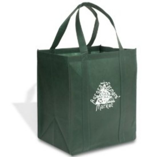 Hunter Green Non Woven Enviro-Shopper Promotional Tote 