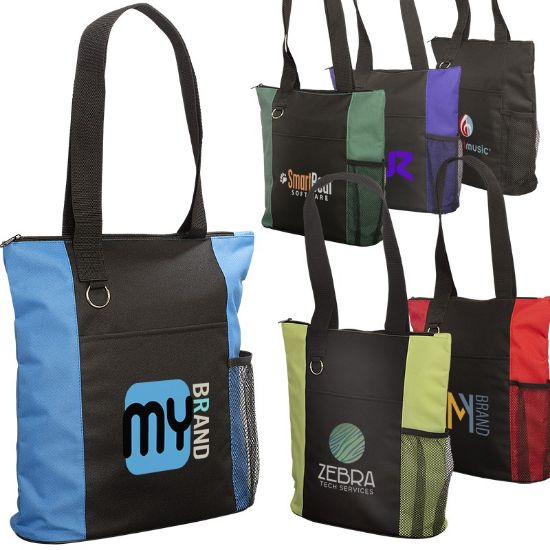 Picture of ESSENTIAL TOTE BAG WITH ZIPPER CLOSURE