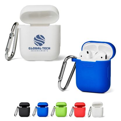 Picture of Silicone Earbud Case With Carabiner