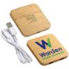 Picture of Panda Bamboo 5W Wireless Charger with Dual USB Ports