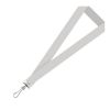 White 5/8 Inch Super Saver Polyester Lanyard