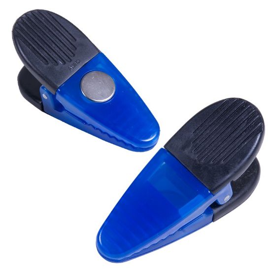 Transculent Blue Jumbo Fridge Magentic Clip