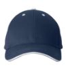Navy Blue-White  Structured Sandwich Cap