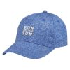 Royal Blue Heathered Jersey Cap