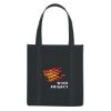 Black Non-Woven Avenue Shopper Tote Bag