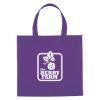 Purple Non-Woven Mini Brochure Tote Bag