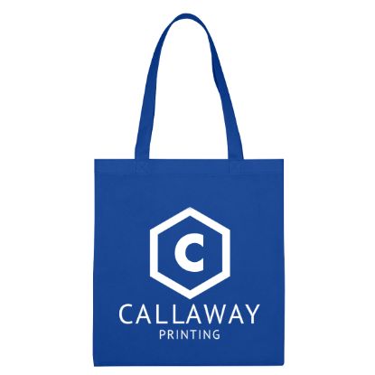 Royal Blue Non-Woven Economy Tote Bag