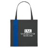 Black with Royal Blue Non-Woven Colony Promotional Tote