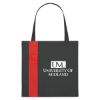 Black with Red Non-Woven Colony Tote Bag