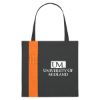 Black with Orange Non-Woven Colony Tote Bag