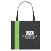 Black with Lime Green Non-Woven Colony Tote Bag