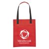 Red Non-Woven Turnabout Brochure Tote