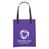 Purple  Non-Woven Turnabout Brochure Tote