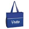 Royal Blue Wave Design Non-Woven Tote Bag