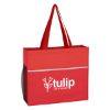 Red Wave Design Non-Woven Tote Bag