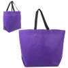 Purple Two Tone Heat Sealed Non-woven Promotional Tote