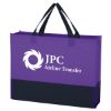 Purple Black Non-Woven Raven Prism Promotional  Tote 