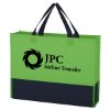 Green Black Non-Woven Raven Prism Promotional Tote 