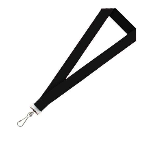 Black 1/2 Inch Super Saver Polyester Lanyard