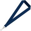 Navy Blue 1/2 Inch Polyester Lanyards