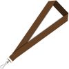 Brown  1/2 Inch Polyester Lanyards