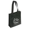 Peak Promotional Tote Bag with Pocket - Black/Black Trim