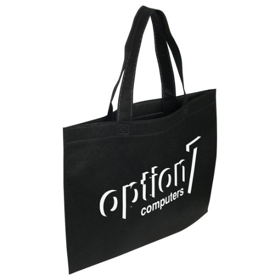 Landscape Recycled Promotional Shopping Bag - Black