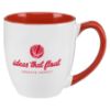 16 oz Two-Tone Ceramic Bistro Promotional Mug - Red