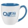 16 oz Two-Tone Ceramic Bistro Promotional Mug - Blue