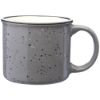 13 oz. Ceramic Custom Campfire Promotional Coffee Mugs - Grey