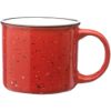 13 oz. Ceramic Custom Campfire Promotional Coffee Mugs - Red